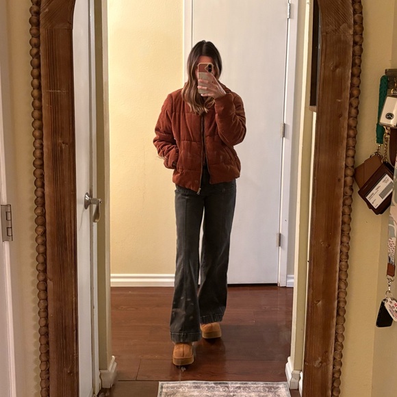 Ambiance Jackets & Blazers - Corduroy Puffer Jacket